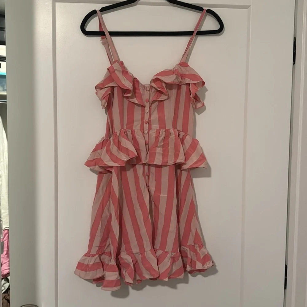 For Love and Lemons Tahiti Dress pink stripe - Picture 3 of 6